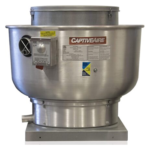 Sonic Ventilation-AIRE Restaurant Canopy Hood Grease Rated Exhaust Fan- Direct Drive Centrifugal Upblast Exhaust Fan- 28" Fan Base, 208 Volt Three Phase Motor